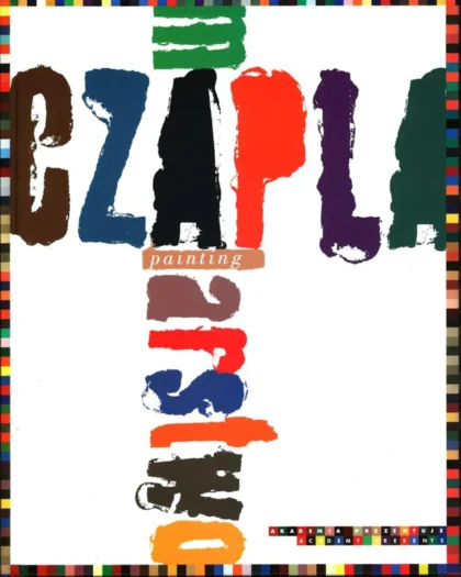 Na białym tle otoczonym wielobarwną obwódką znajdują się duże, kolorowe litery układające się w tytuł publikacji