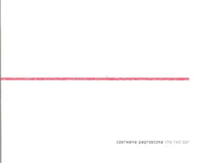 Na białym tle widnieje pozioma czerwona kreska