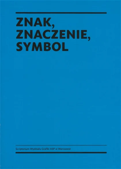 Niebieska okładka z tytułem publikacji