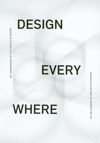 Na białym tle umieszczono tytuł publikacji, a za nim widnieje blady sześcian ze wzorem w paski