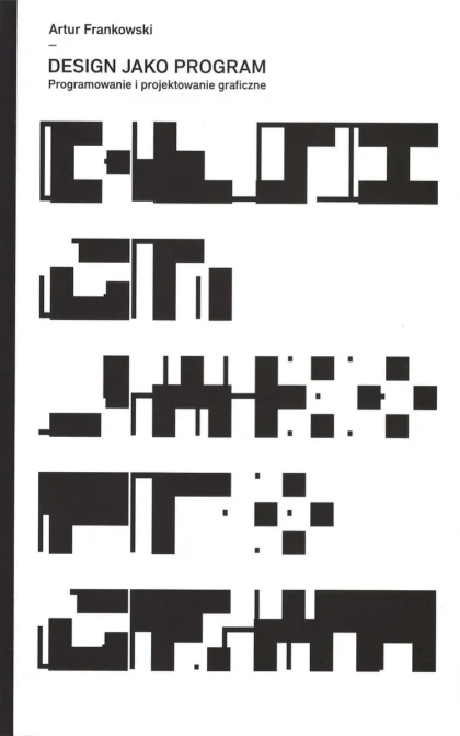 Na białym tle widać czarne znaki graficzne wraz z tytułem książki