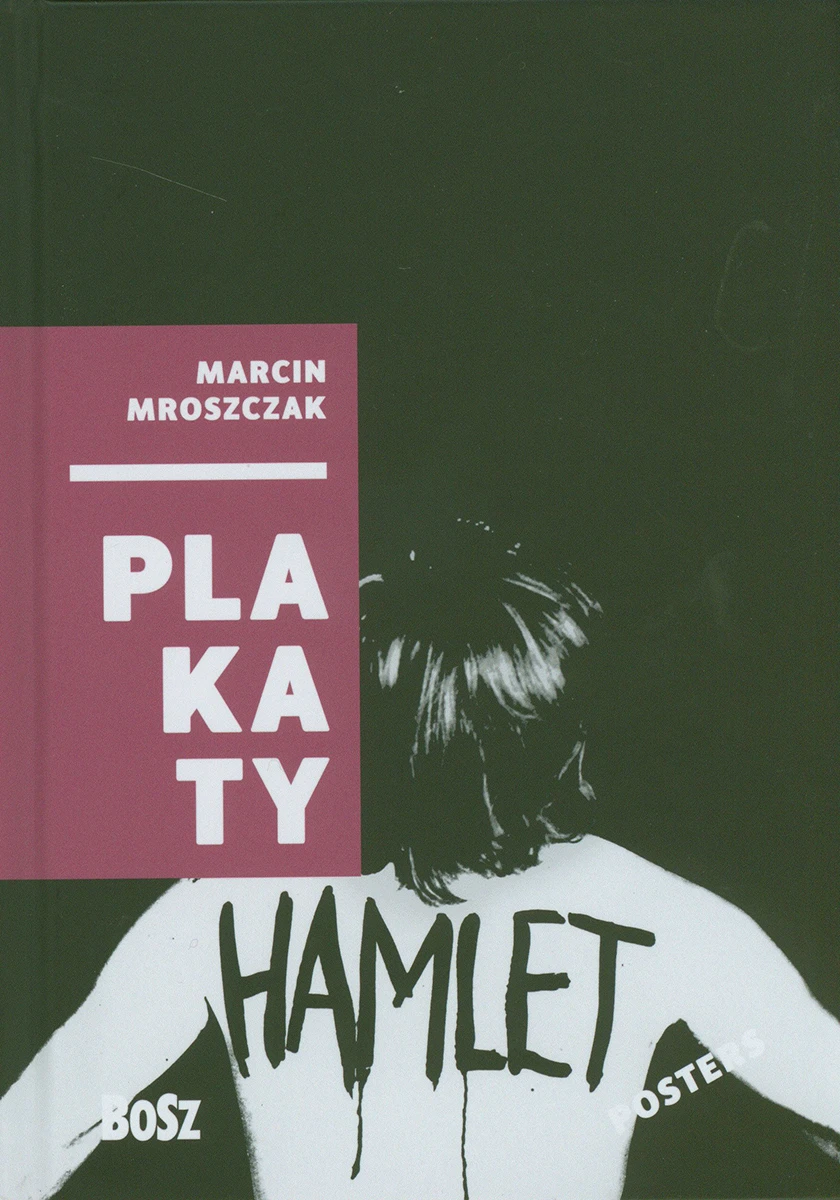 Na czarnym tle widać zarys odwróconej sylwetki z napisem HAMLET