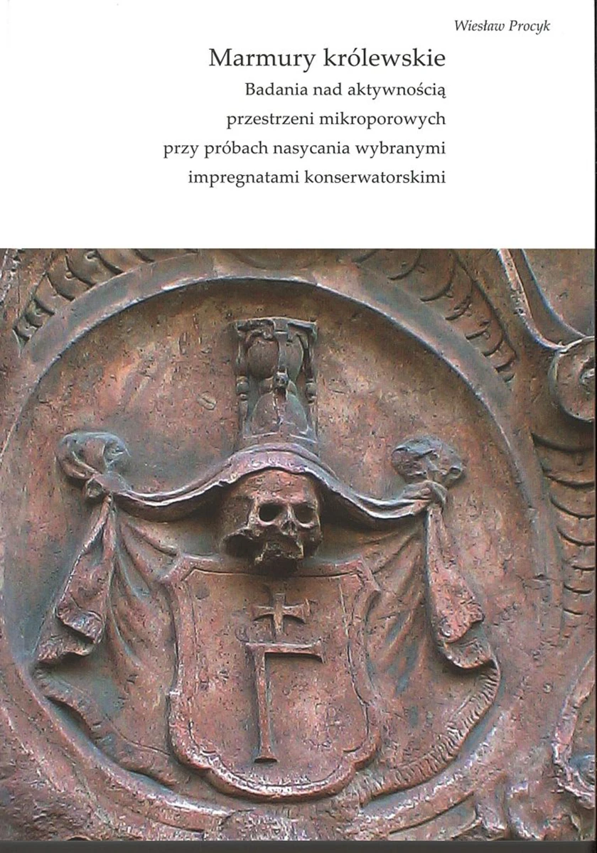 Na okładce widać element płaskorzeźby