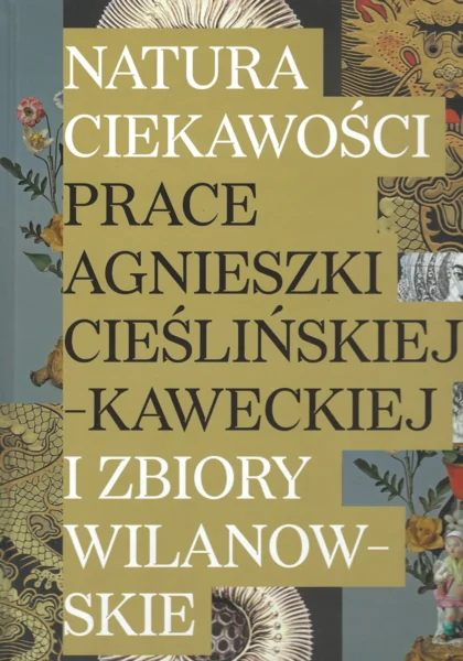Tło wypełnione jest przykładowymi pracami autorki z dominującym tytułem publikacji na froncie