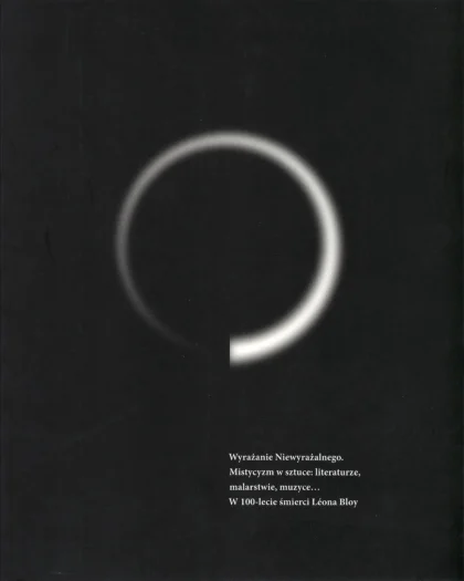 Na czarnym tle widać biały okrąg oraz tytuł publikacji