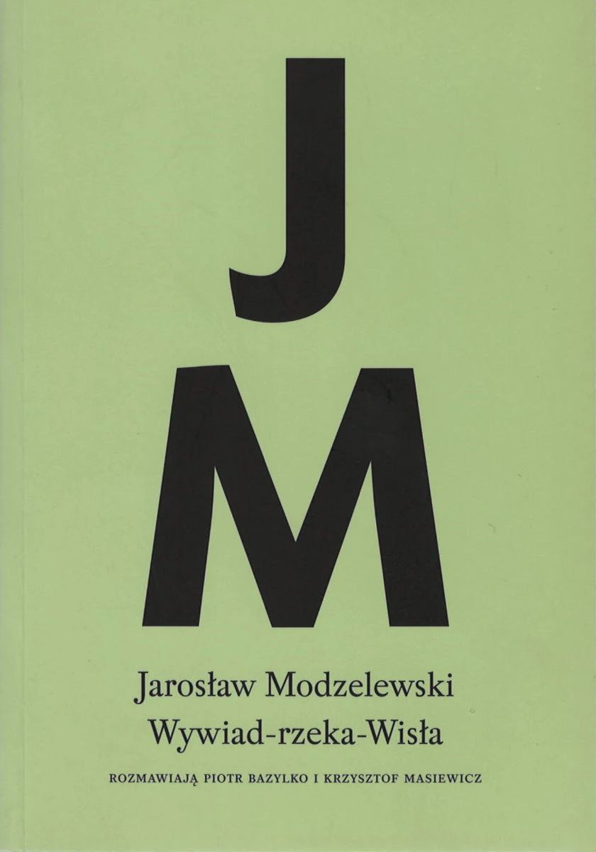 Na zielonym tle widać czarne inicjały JM oraz pełny tytuł publikacji pod spodem