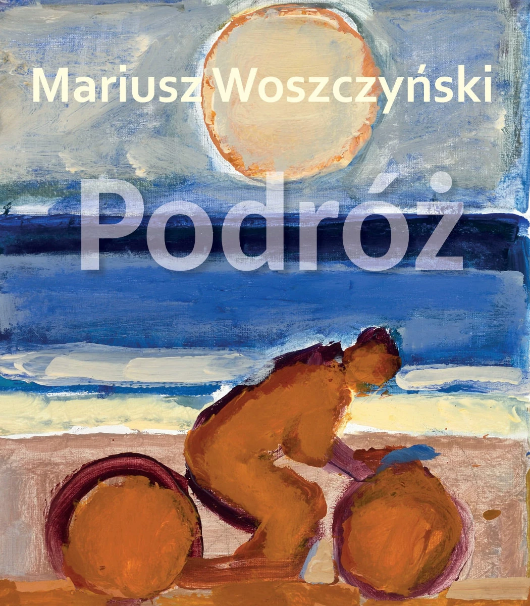Na okładce widać namalowaną sylwetkę rowerzyty jadącego na plaży wraz z frontalnym tytułem publikacji