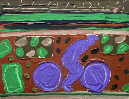 Rowerzysta w pejzażu